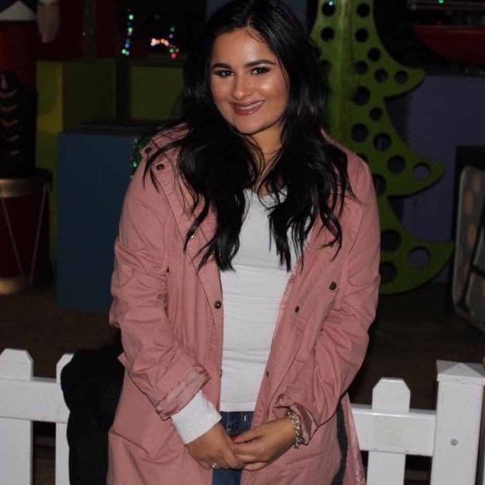 pink jacket